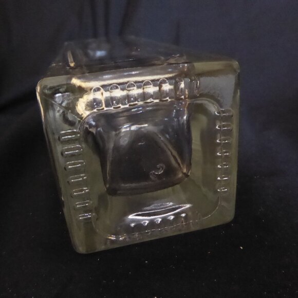 3 NEW 13.5” 750ml NEW YORKER CLEAR GLASS SPIRITS WINE BOTTLE SET BAR TOP FINISH - Picture 7 of 8